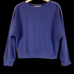 Levi’s Blue w/ White Piping on Sleeve Cropped Sweater